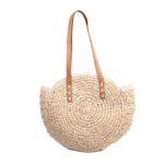 Bolso de paja redondo