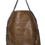 Bolso de cadena marrón moderno y versátil, bolso hobo.