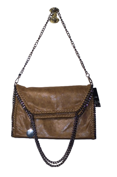 Bolso de cadena marrón moderno y versátil, bolso hobo.