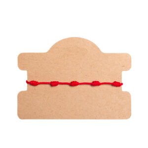 Pulsera de nudos Roja de protección y de la suerte