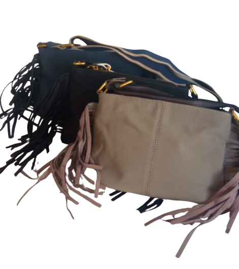 Bolso de flecos bandolera con correa ajustable, ideal para regalo